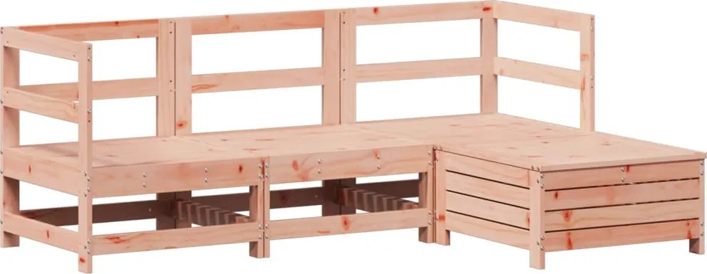 vidaXL 4 részes tömör duglászfenyő kerti kanapészett