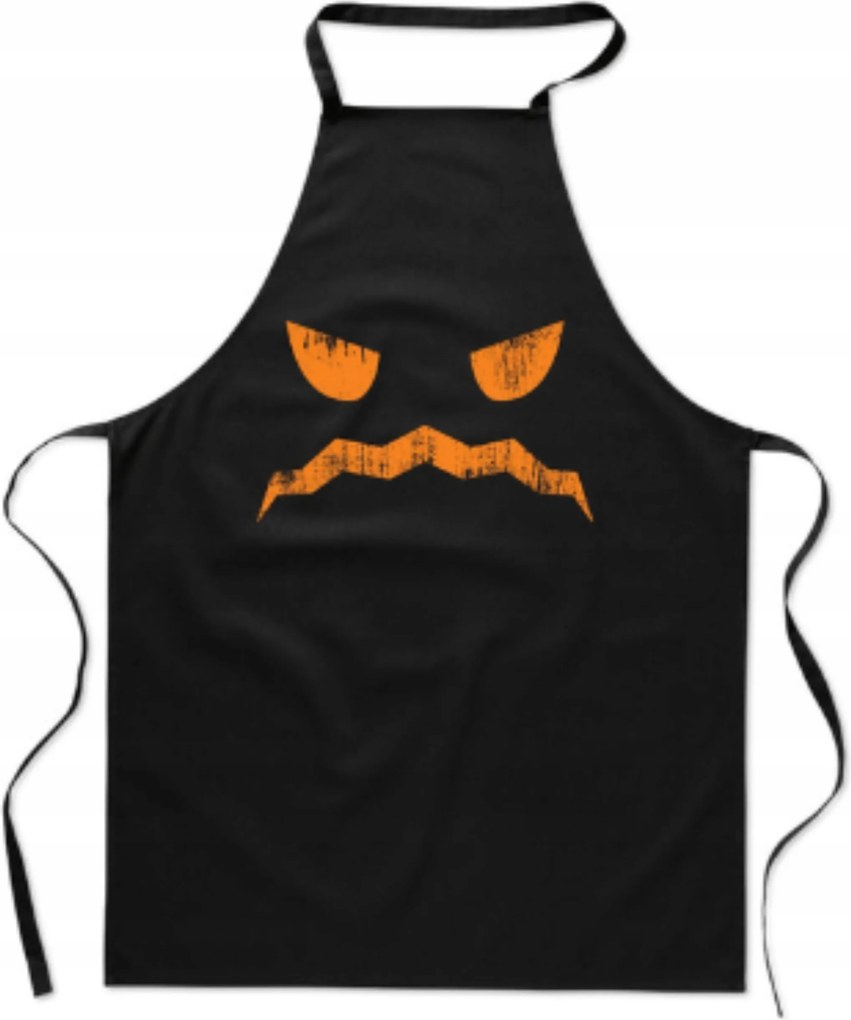 Konyhai Kötény Halloween nyomott mintával Ijesztő Vicces Mosoly Tök