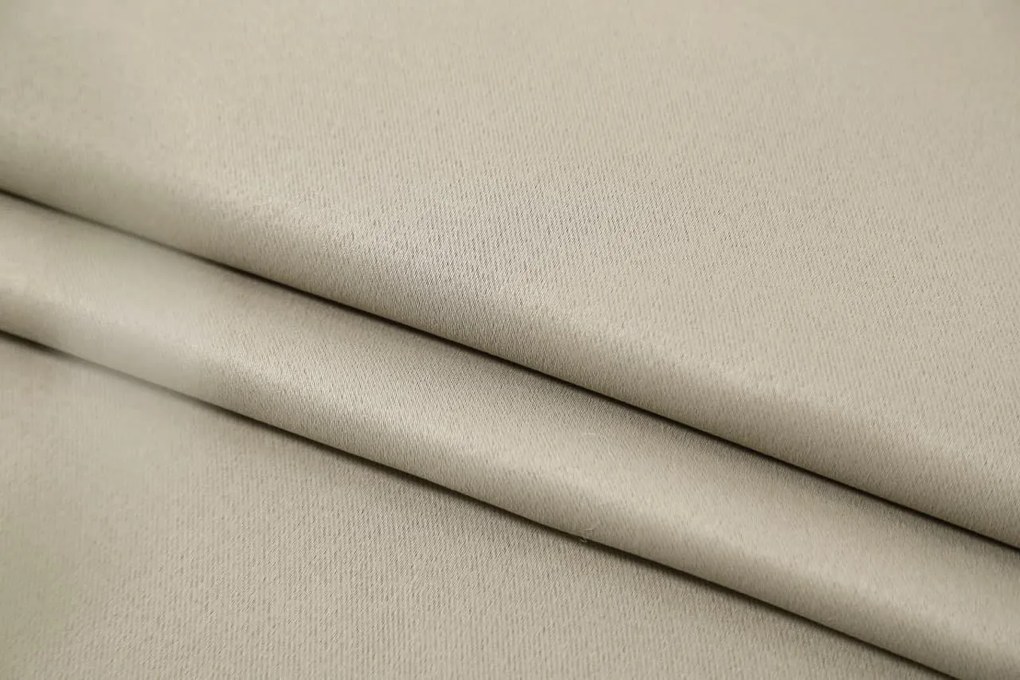 Függöny OXFORD 140x250 cm, világos bézs Felfüggesztés: Fém gyűrűk