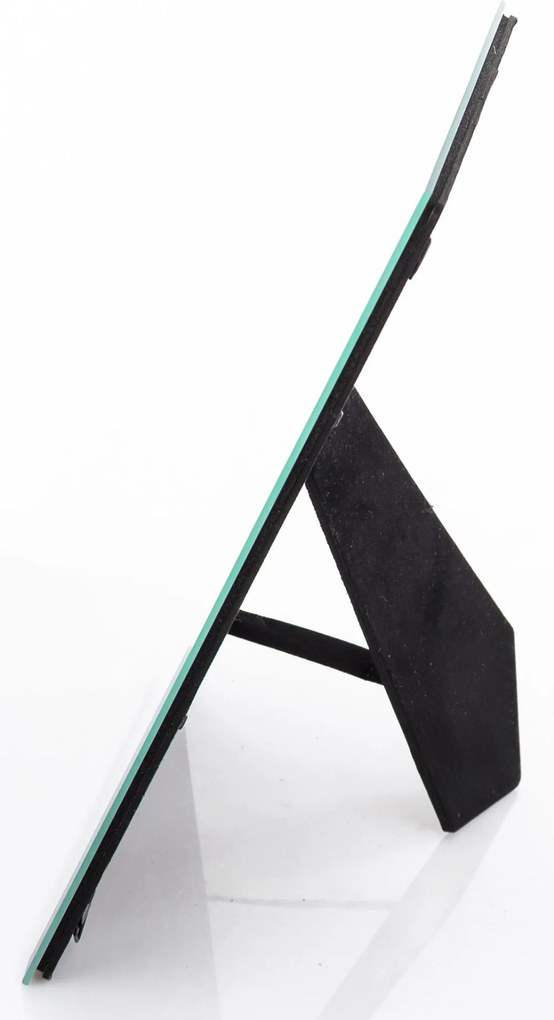 Letisztult bézs üveg keretes szögletes álló képkeret 25,5x20,5x1,5-12cm