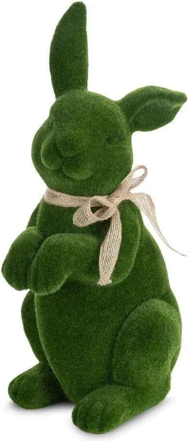 Húsvéti nyuszi figura 15X18X35 cm zöld, meszes bevonattal