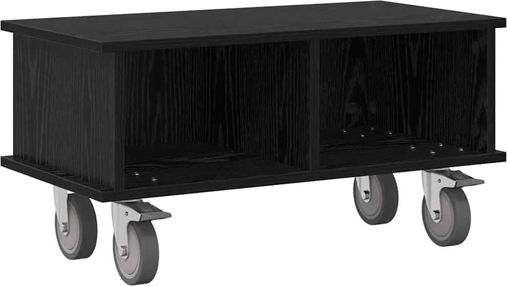 vidaXL TV állvány Fekete tölgy 68,5 x 35 x 35 cm Faanyag