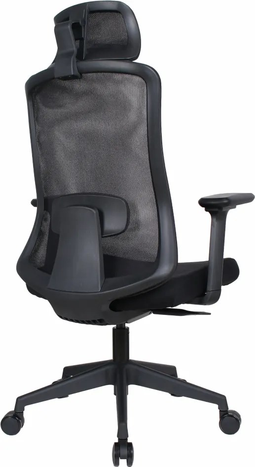 Irodai szék, fekete, teherbírás 150 kg, ROSANO