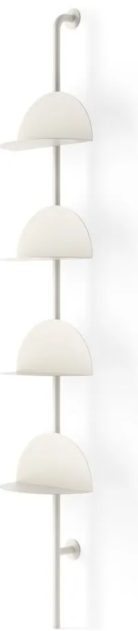 Matt fehér fém moduláris polcrendszer 27x203,5x35 cm Solis – Umbra