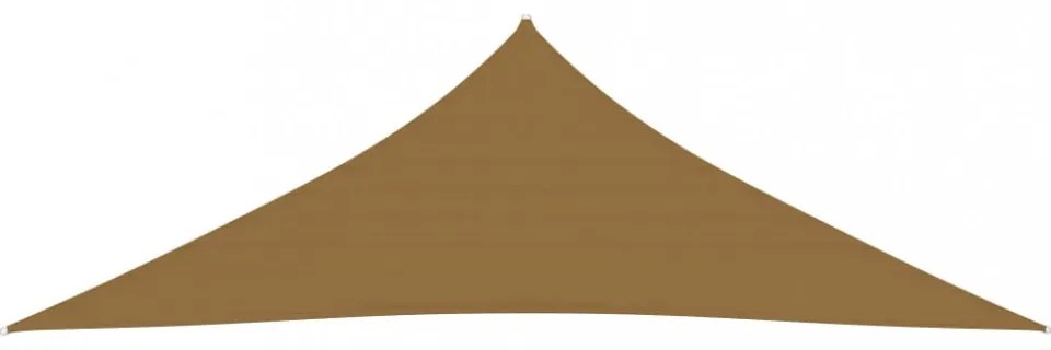 tópszínű HDPE napvitorla 160 g/m² 4 x 4 x 5,8 m