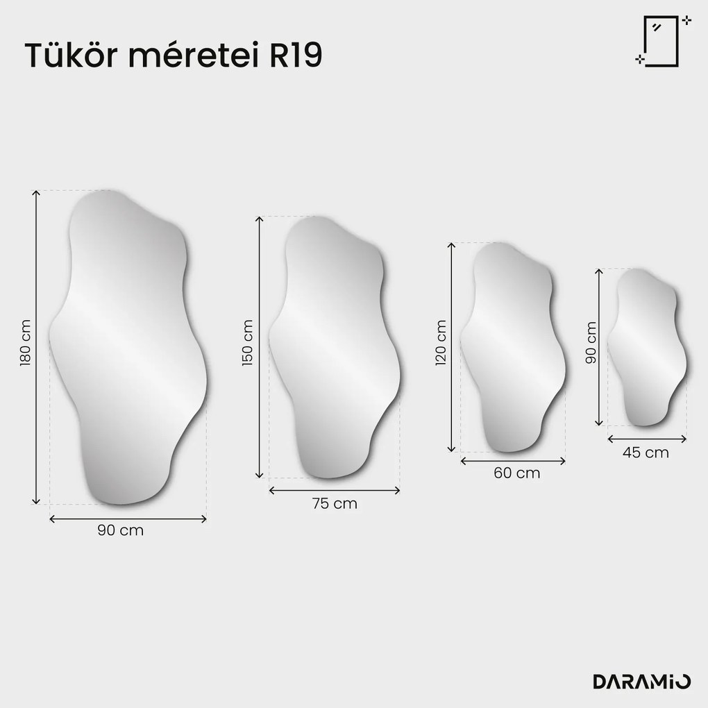 Aszimmetrikus tükör fazettával – Pure Collection R19