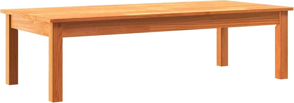 vidaXL Dohányzóasztal Max Barna 110 x 50 x 30 cm Tömör fenyőfa