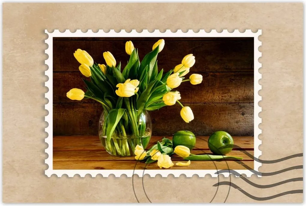 Poszterek 120x80 Sárga tulipánok