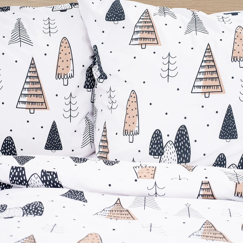 4Home Pamut ágynemű Frugal Winterland, 220 x 200cm, 2 db 70 x 90 cm, 220 x 220 cm, 2 db 70 x 90 cm