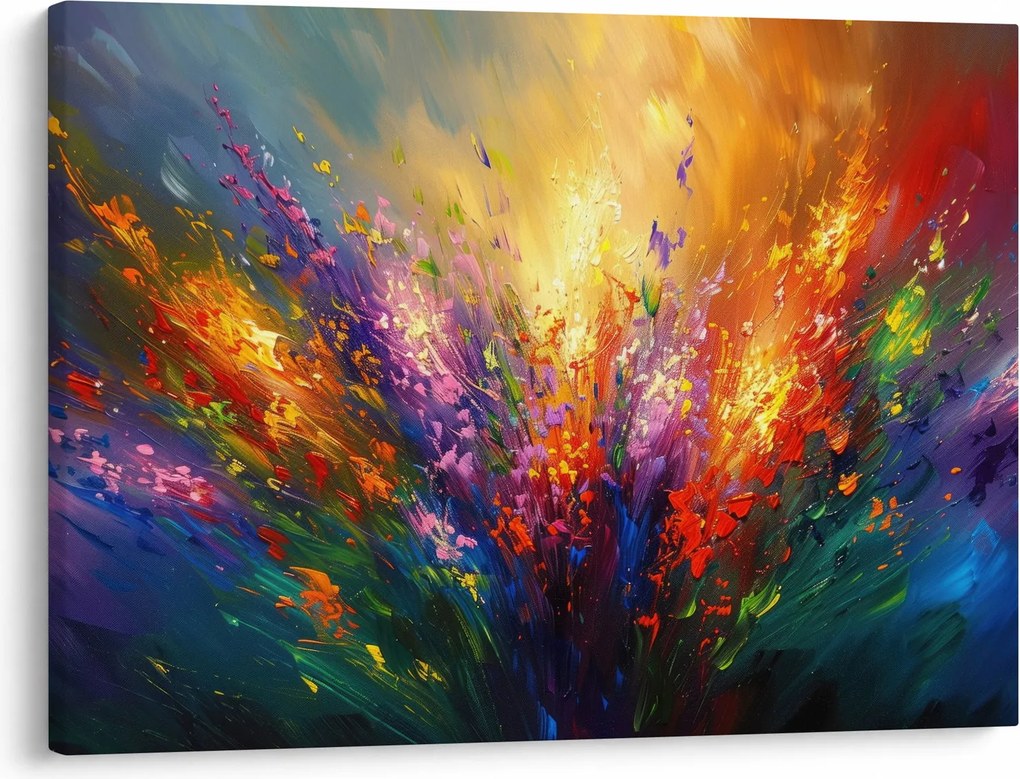 Kép - A virágok absztrakciója (70x50 cm)