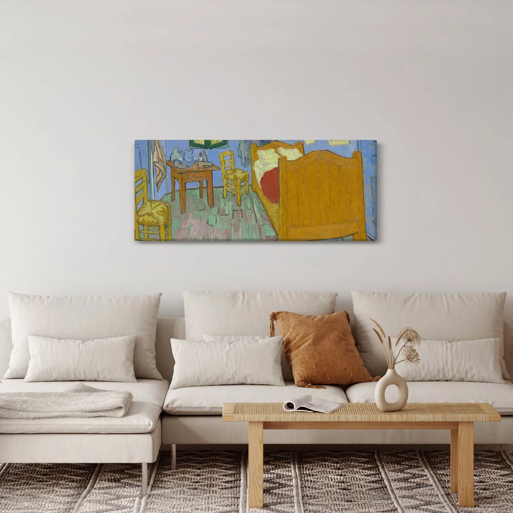 Kép - Vincent van Gogh, The Bedroom, reprodukciók (120x50 cm)