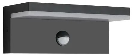 Brilagi-LED kültéri fali lámpatest érzékelővel TESSI LED/10W/230V fekete IP54
