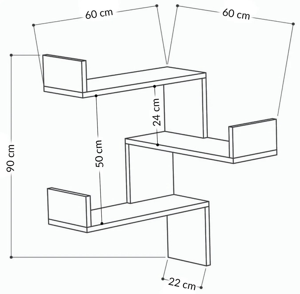 Sarok polcrendszer Lazarus (fehér). Akció -22%. 1067324