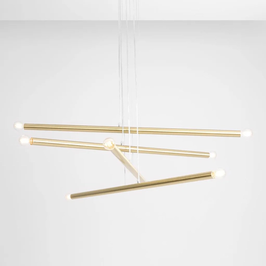 ALDEX 1072P40 TUBO Modern Led Függesztett Lámpa Sárgaréz E14 IP20