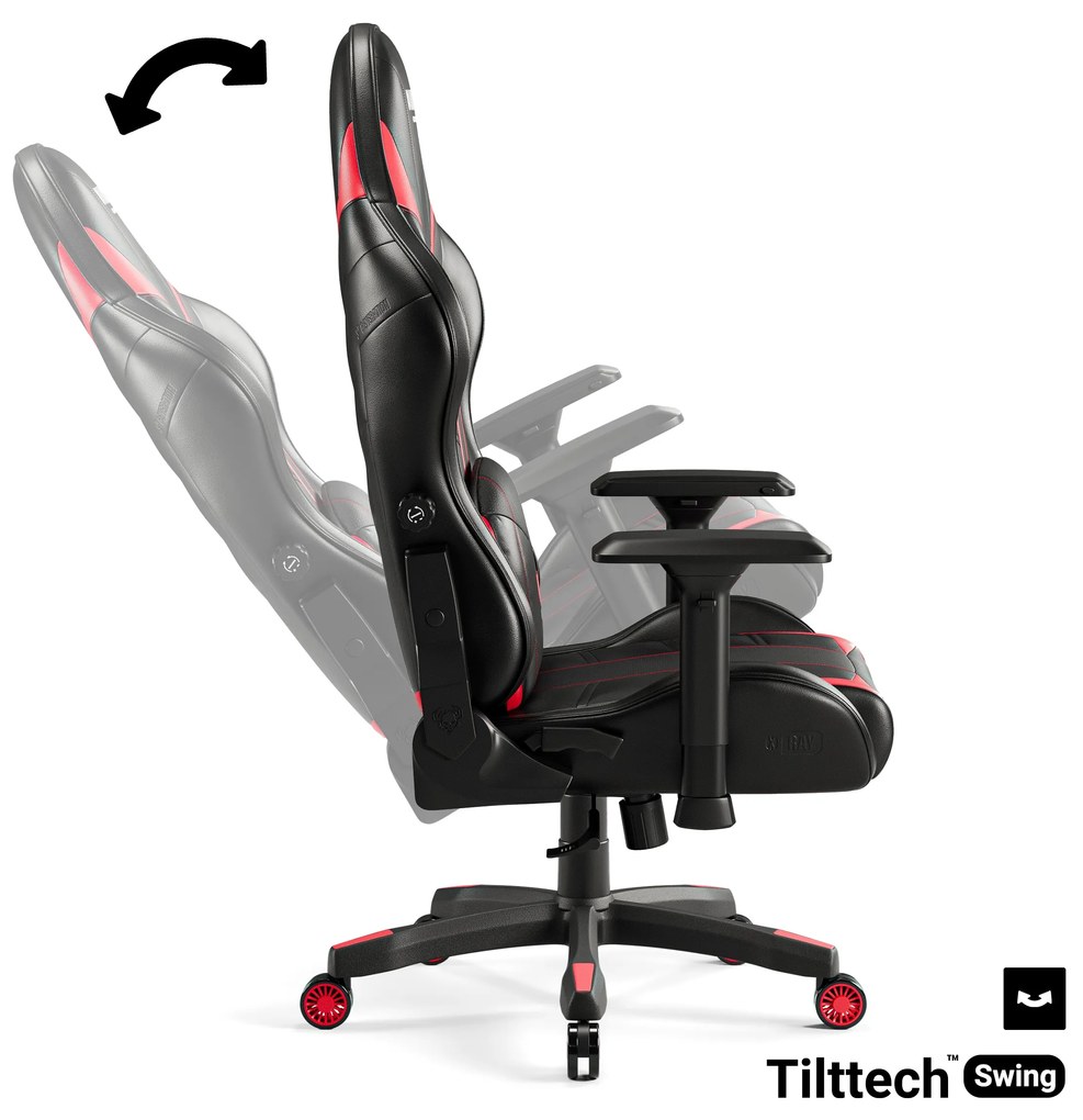 Diablo X-Ray 2.0 King Size gamer szék: fekete-piros