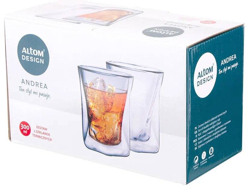 Altom 2 részes whisky pohár szett, 300 ml