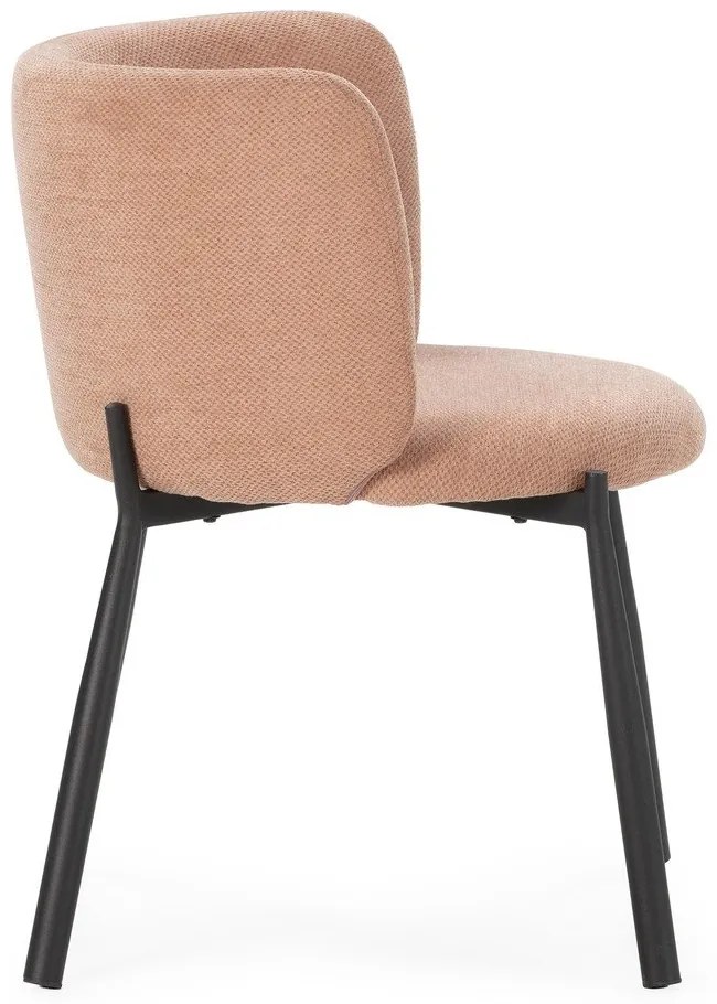 Barackszínű kárpitozott étkezőfotel szett 2 db-os Ginny – MOME