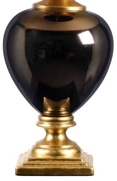 ONLI - Asztali lámpa AMADEUS 1xE27/15W/230V 72 cm fekete/arany