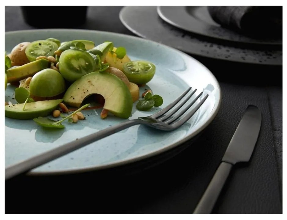 Világosszürke kőedény tányér ø 27 cm Grey/Light Blue – Bitz