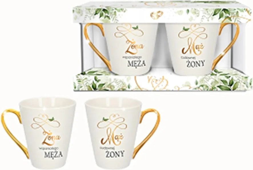 2 Db-os Bögre Szett Esküvői Szett Férj Feleség Csodaszép