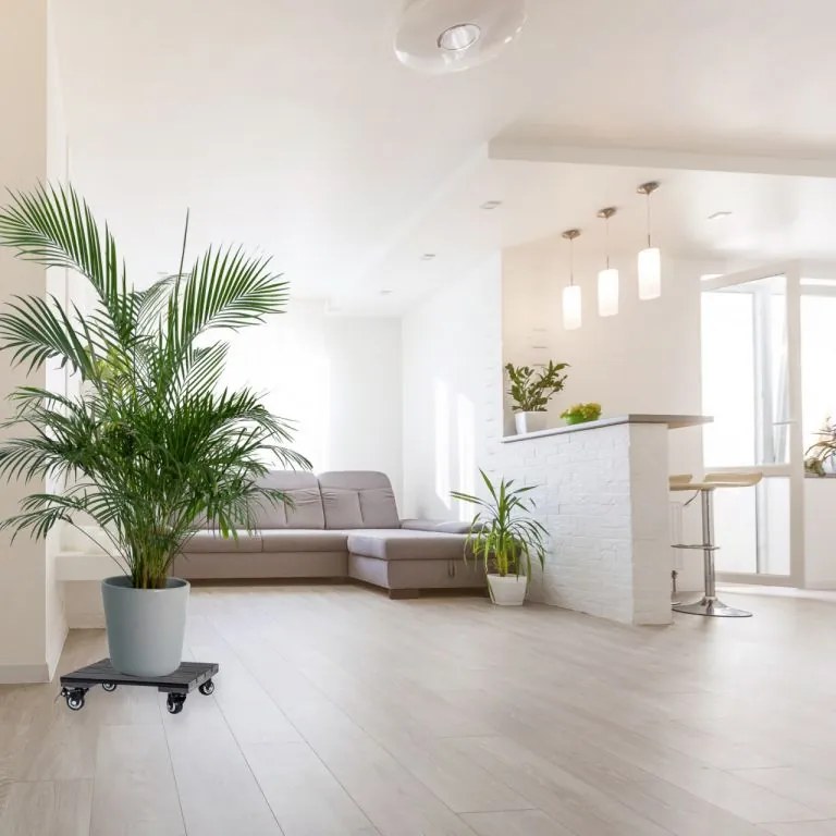 STILISTA Mozgó talapzat virágcseréphez világos barna