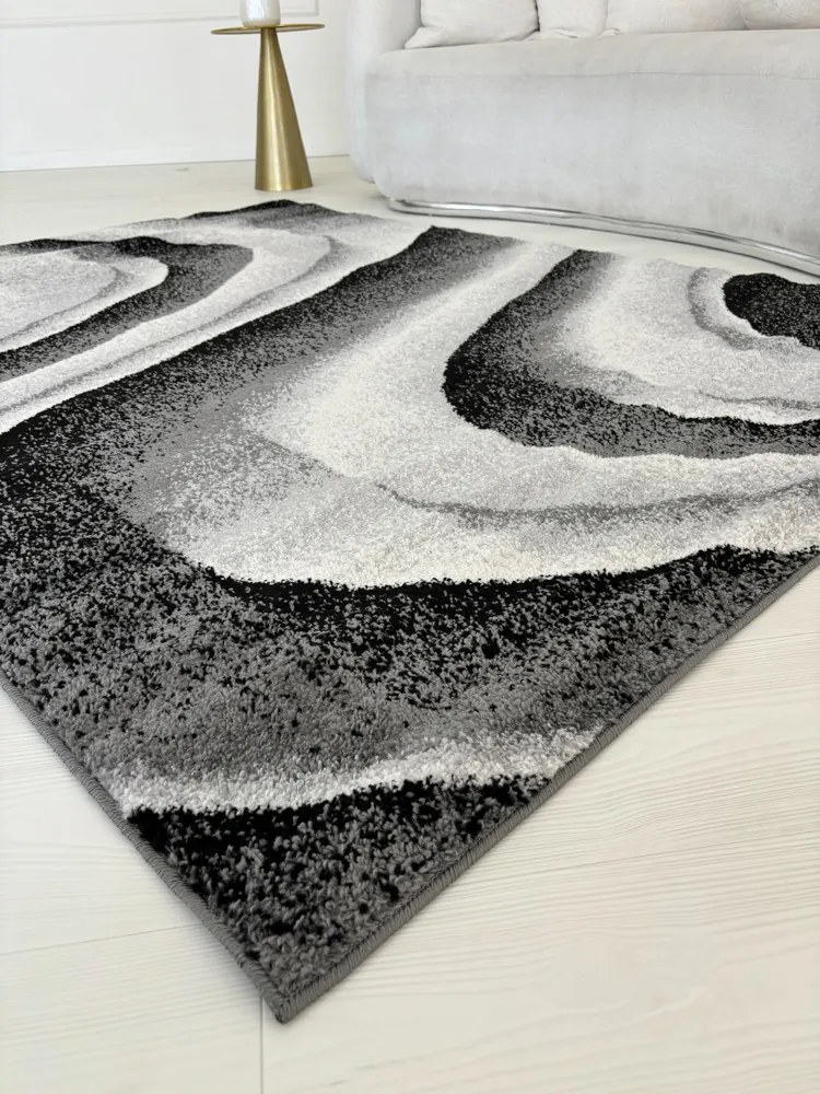 Nora 6031 szürke modern szőnyeg 80x250 cm