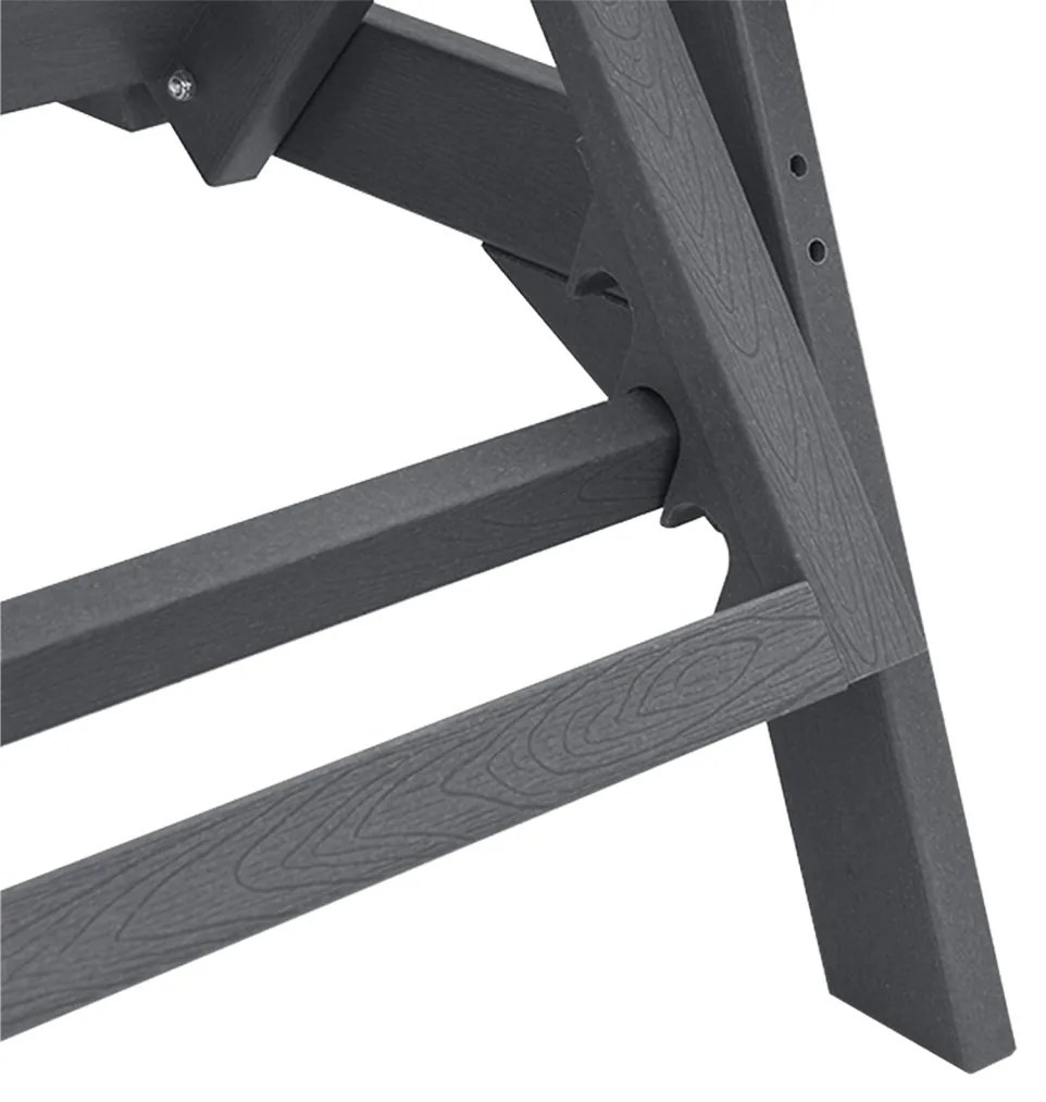 Napozóágy 2 db Világosszürke 162x53x98.5 cm HDPE
