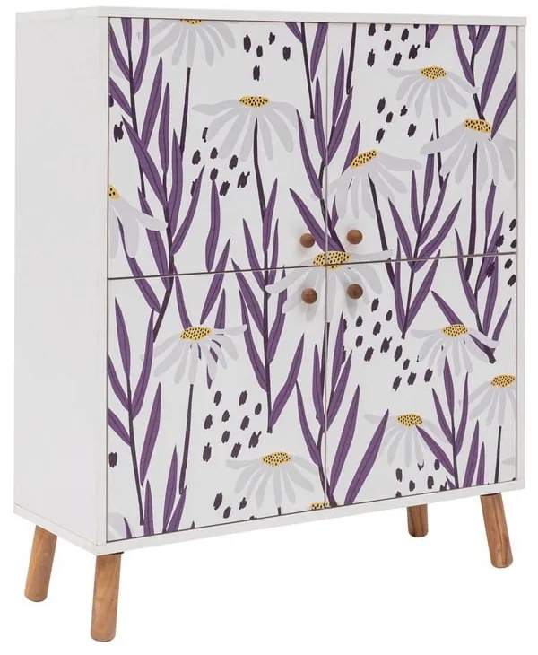 Fehér szekrény 95x111 cm Multilux – Kalune Design