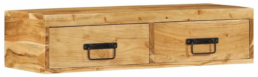 tömör akácfa falra szerelhető TV-szekrény 80x30x19 cm