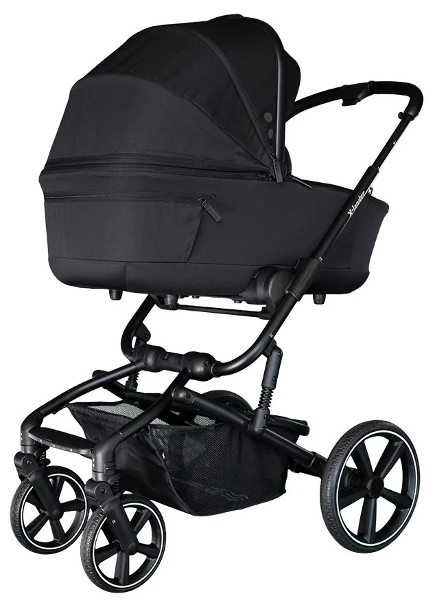 Kombinált babakocsi nagy kerekekkel 2 az 1-ben X-lander Cruiser 2.0 Cool Black