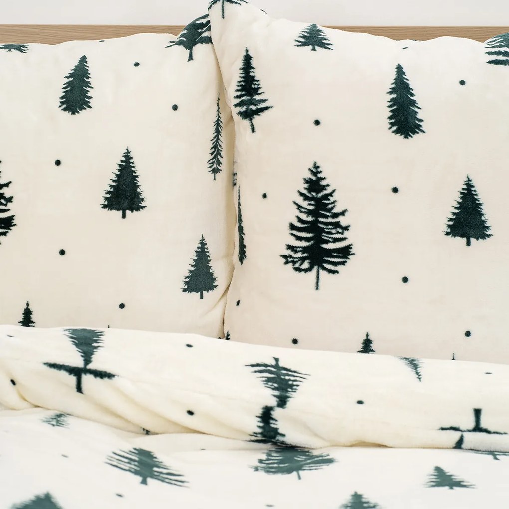 4Home Serene Forest mikroflanel ágynemű, 160 x 200 cm, 70 x 80 cm