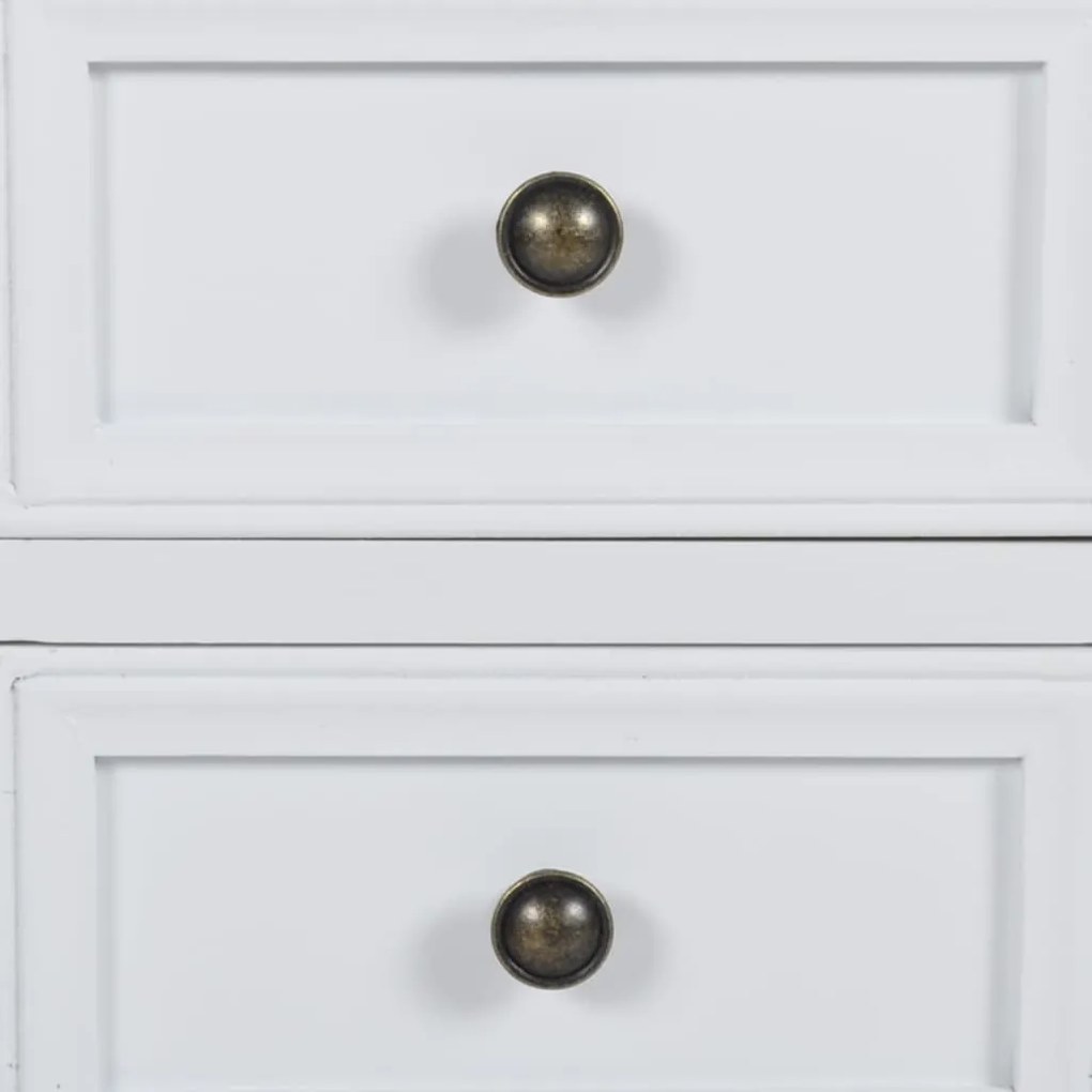 2 fiókos fehér MDF éjjeliszekrény
