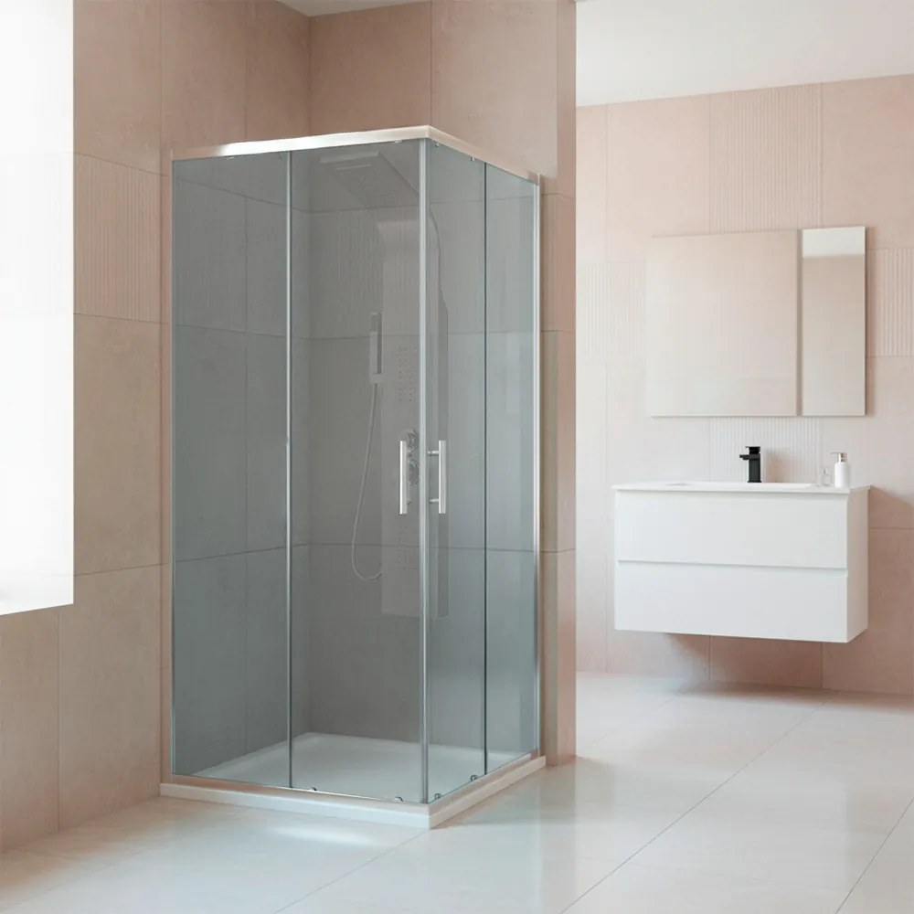 Soul 90x90 cm szögletes zuhanykabin zuhanytálcával