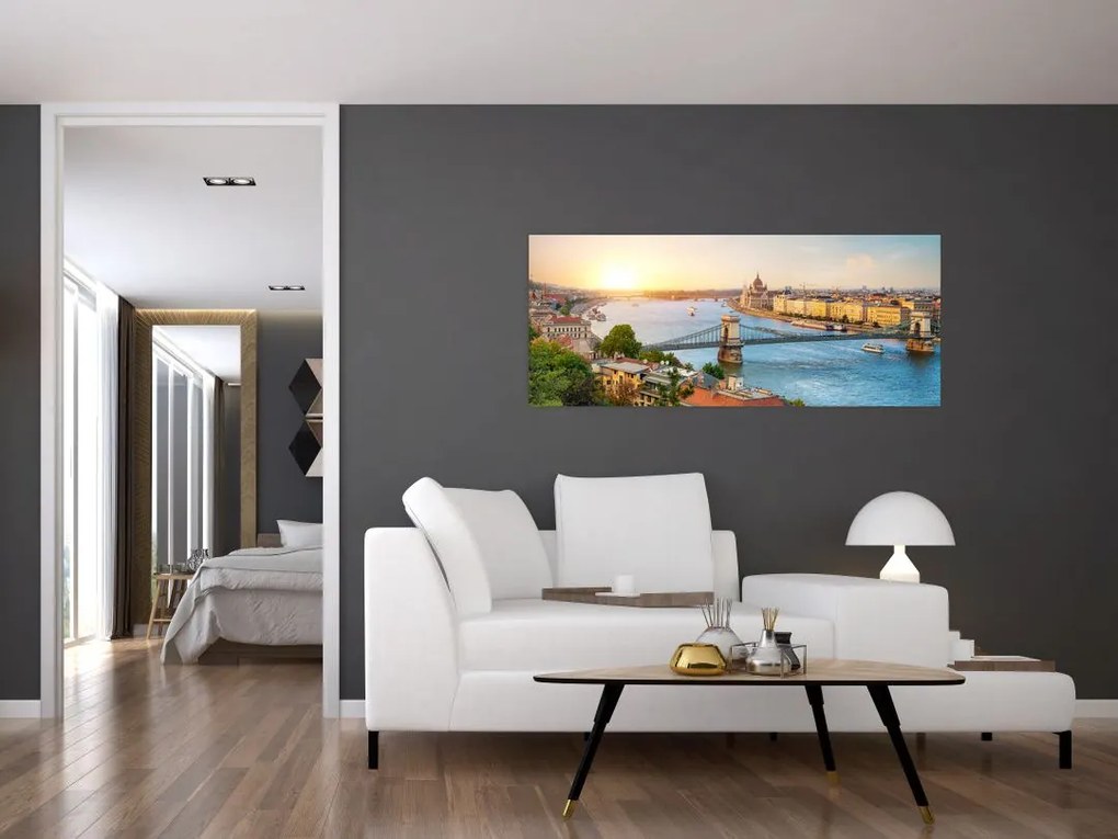 Budapest képe folyóval (120x50 cm)