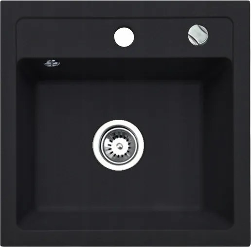 Gránit mosogató Bella egymedencés konyhai mosogató 44 x 44 cm
