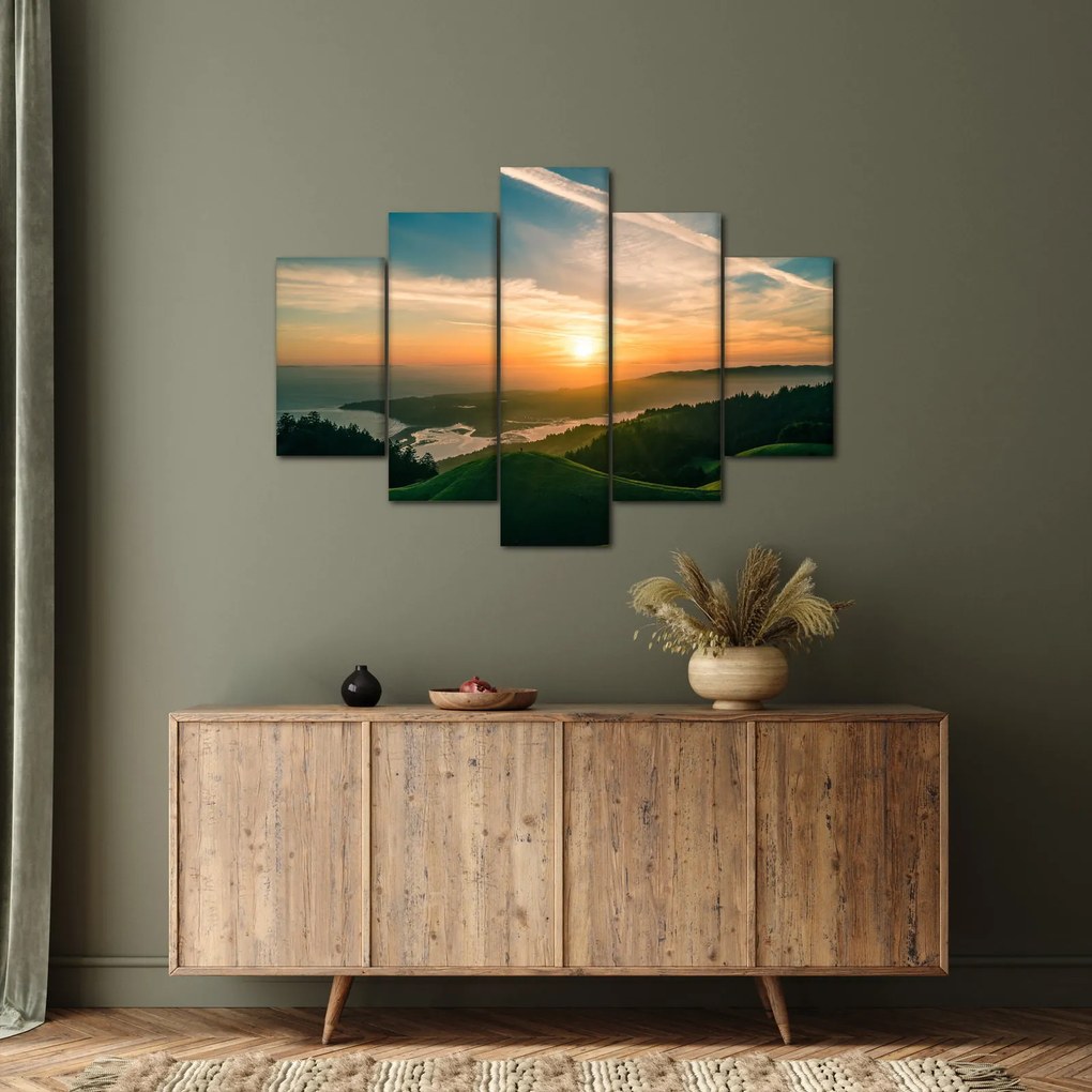 Vászonkép - Napkelte a tenger felett (150x105 cm)
