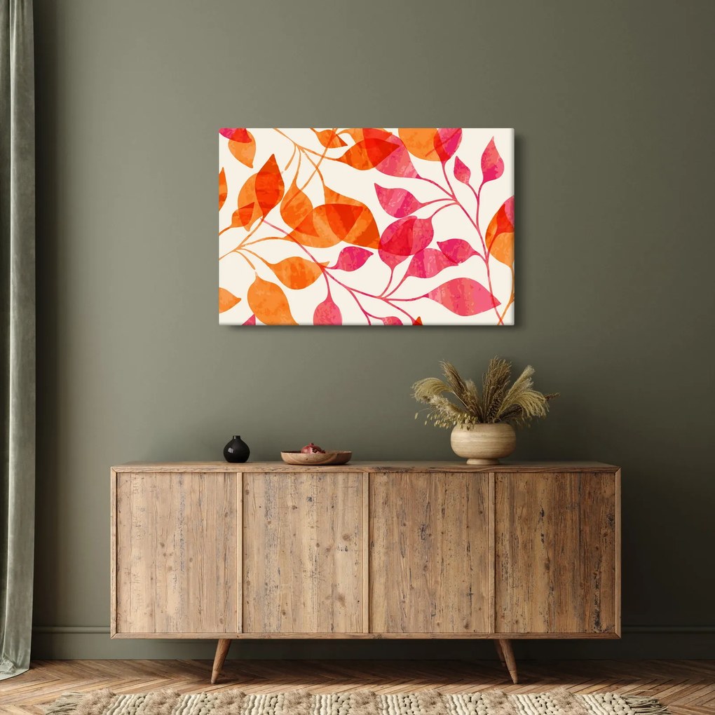 Kép - Narancssárga levelek (90x60 cm)