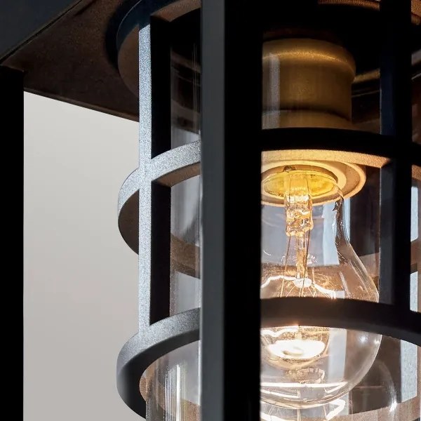 Kichler KL-HONE-S-BKT - HONE S kültéri fali lámpa 1xE27/60W/230V IP44