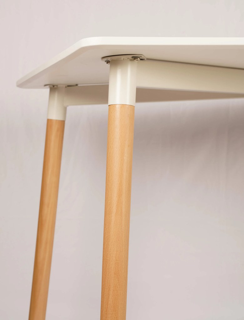 AKCIÓ Fehér étkezőasztal BERGEN 100x70 cm II. osztályú