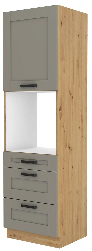 Élelmiszer szekrény Lucid 60 DPS 210 3S 1F (artisan tölgy + claygrey). 1045512