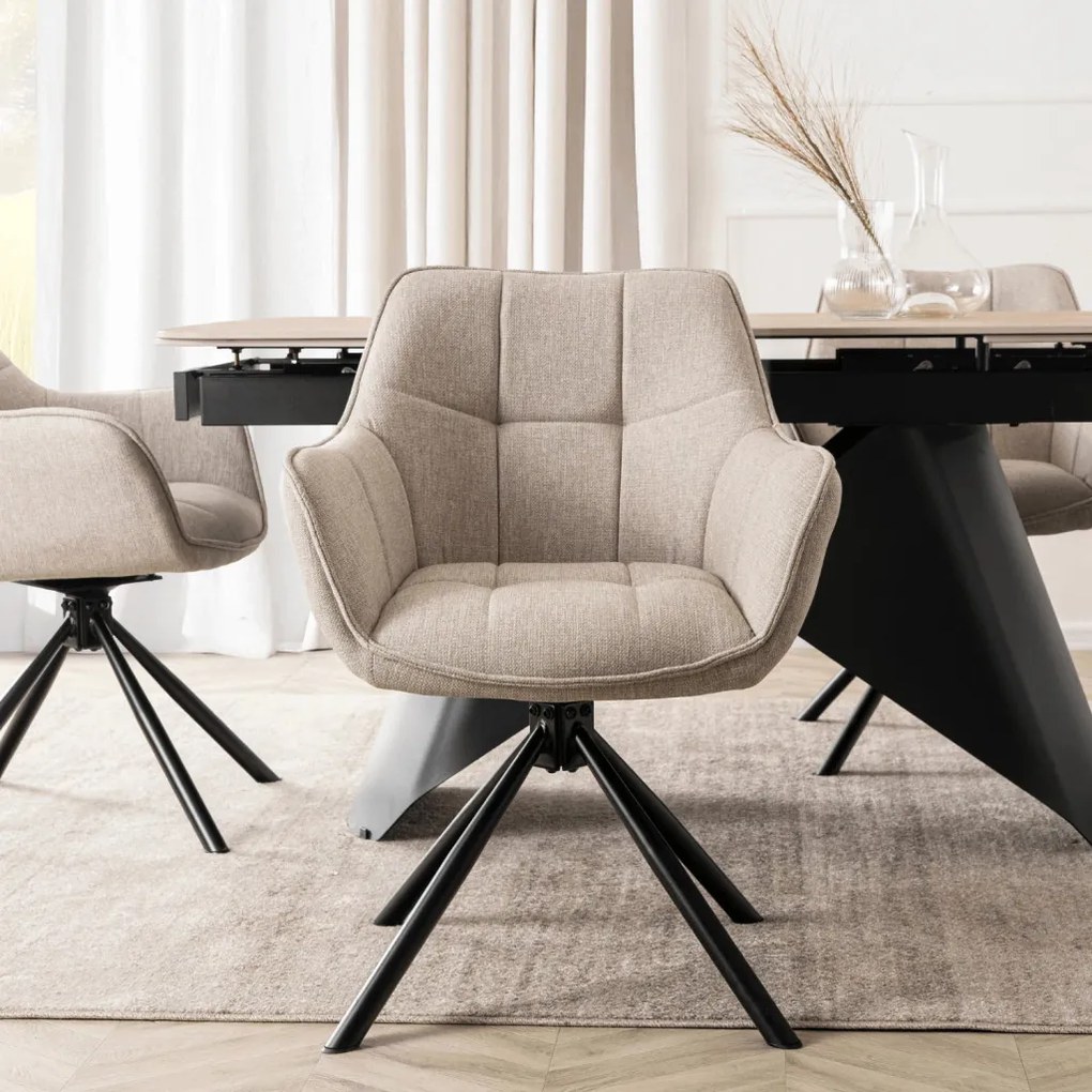 Bézs Forgószék PEONY 2