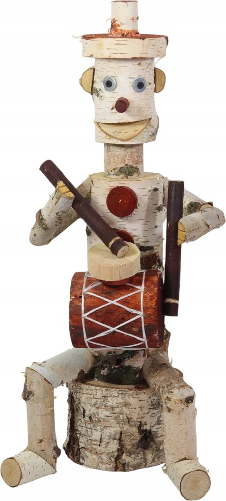 Fa kerti figura nyírfa Dobos Tányér 55cm kerti dekoráció