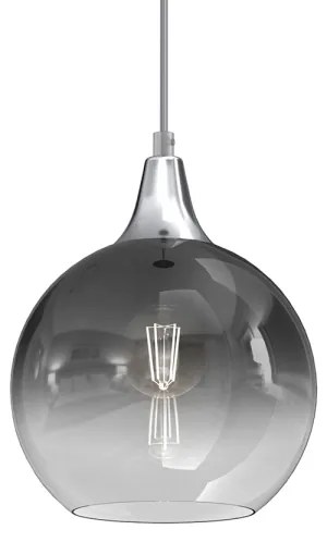 Csillár zsinóron MONTE 1xE27/60W/230V á. 20 cm matt króm