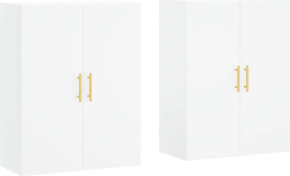 vidaXL 2 db fehér fali szekrény 69,5 x 34 x 90 cm