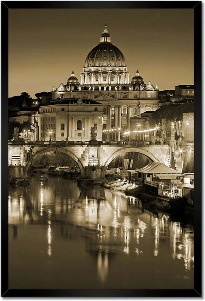 Poszterek keretben 40x60 Róma Vatikán panoráma