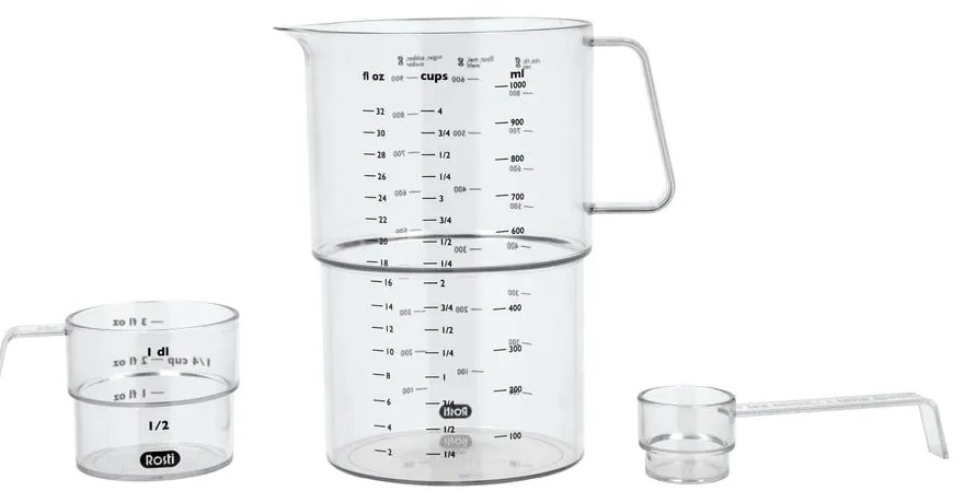Mérőpohár készlet 3 db-os Mensura – Rosti