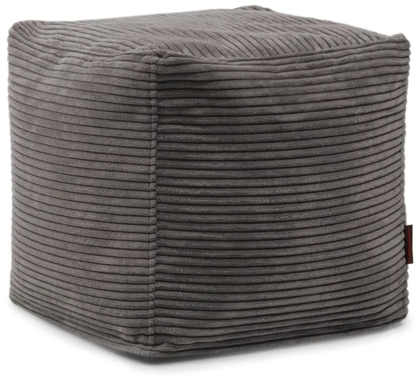 Kék kordbársony babzsákfotel Up! MooG – SLOWDOWN