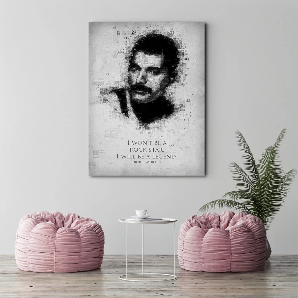 Gario Vászonkép Freddie Mercury - Gab Fernando Méret: 70 x 100 cm
