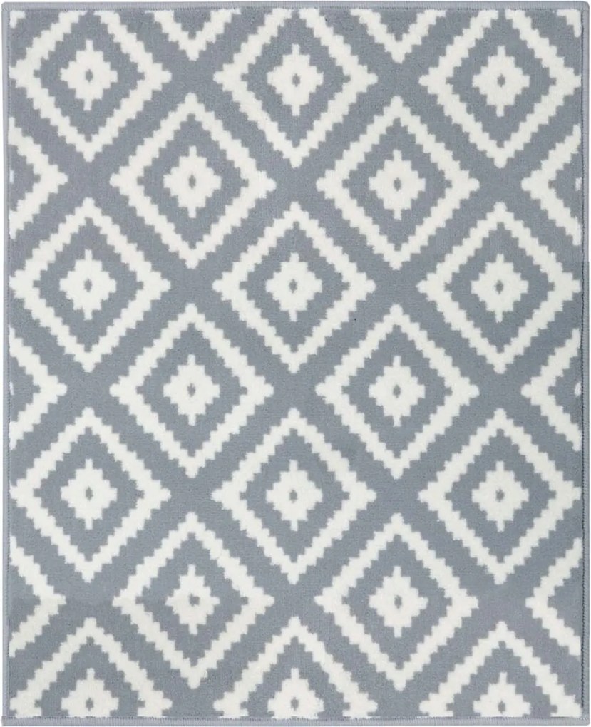 Modern szürke-krémszínű nappali szőnyeg puha szőrrel 120x170cm