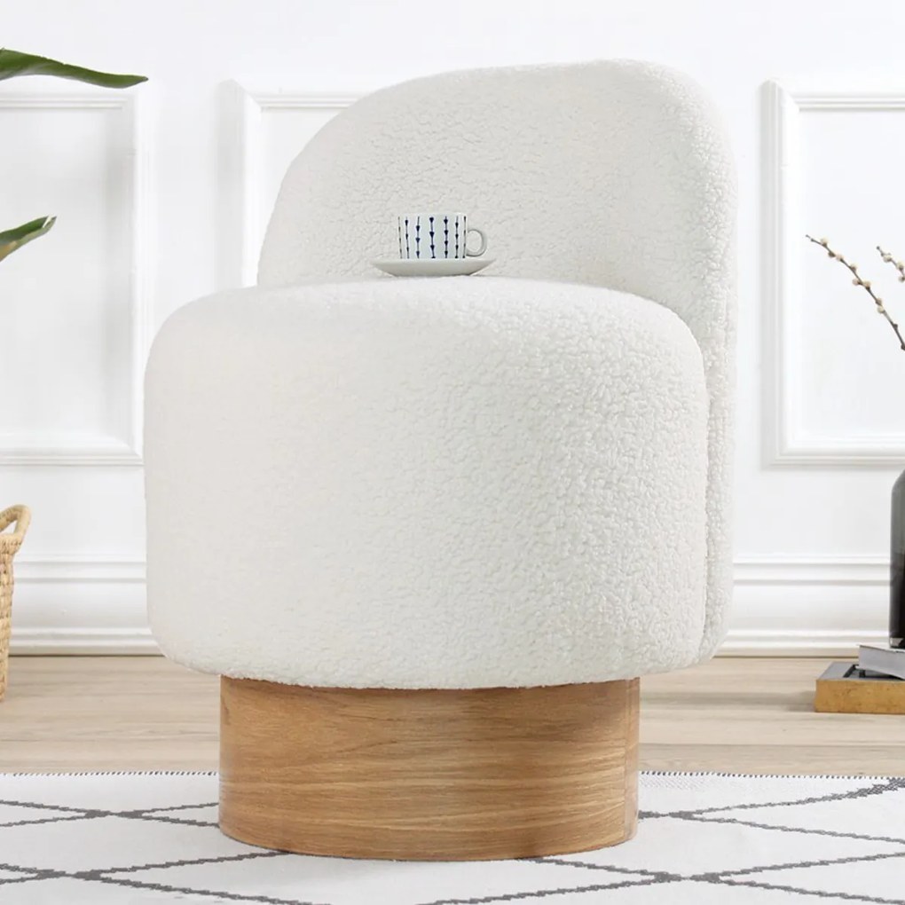 Monre Teddy White taburet